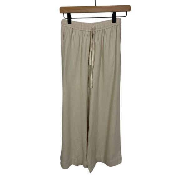 Max Studio London Linen Wide Leg Pant Minimalist Preppy Lagenlook Sustainable XS - Picture 5 of 5
